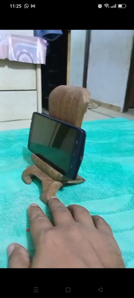 Hand made mobile stand