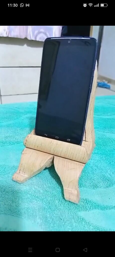 Hand made mobile stand