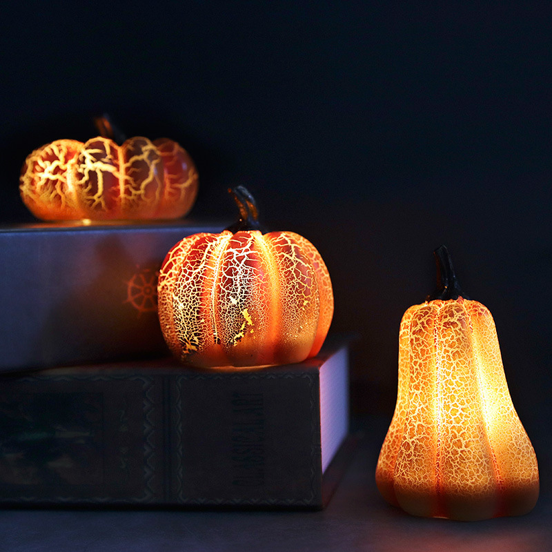 Halloween Pumpkin LED Candle Lamp
