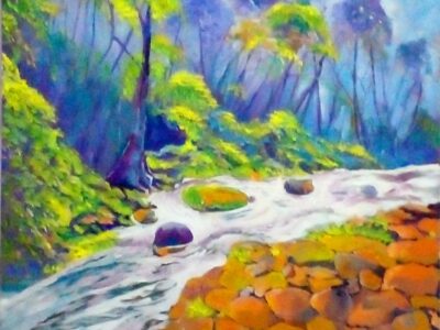 River in oil