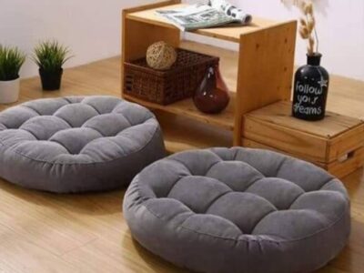 2pcs korean velvet floor cushions