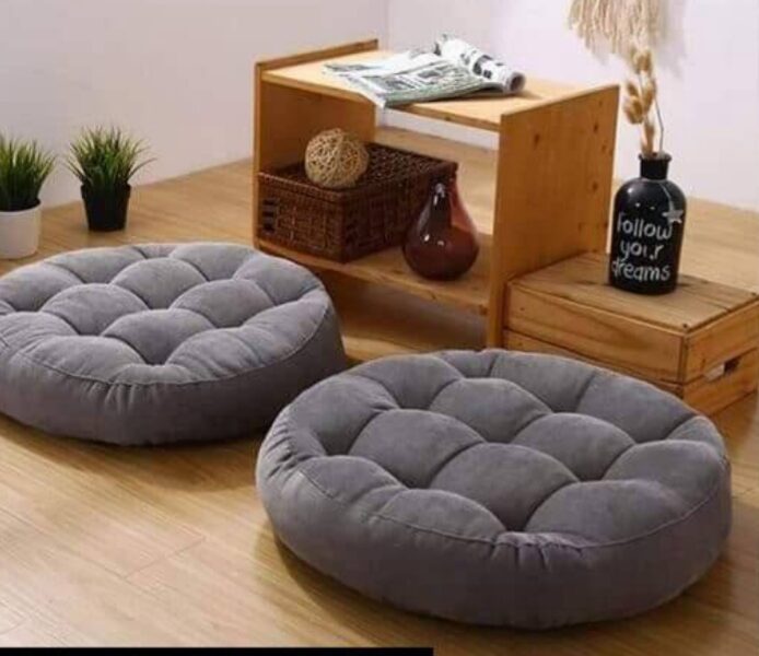 2pcs korean velvet floor cushions