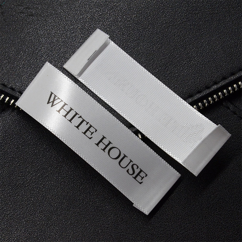 Satin / Silk Printed Labels for Clothing, Shoes, Bag and Home Textile