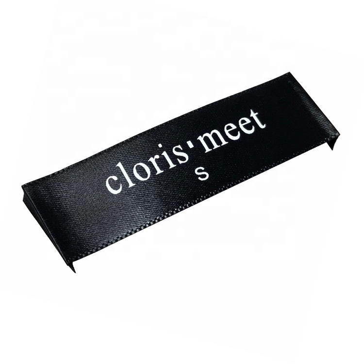 Satin / Silk Printed Labels for Clothing, Shoes, Bag and Home Textile