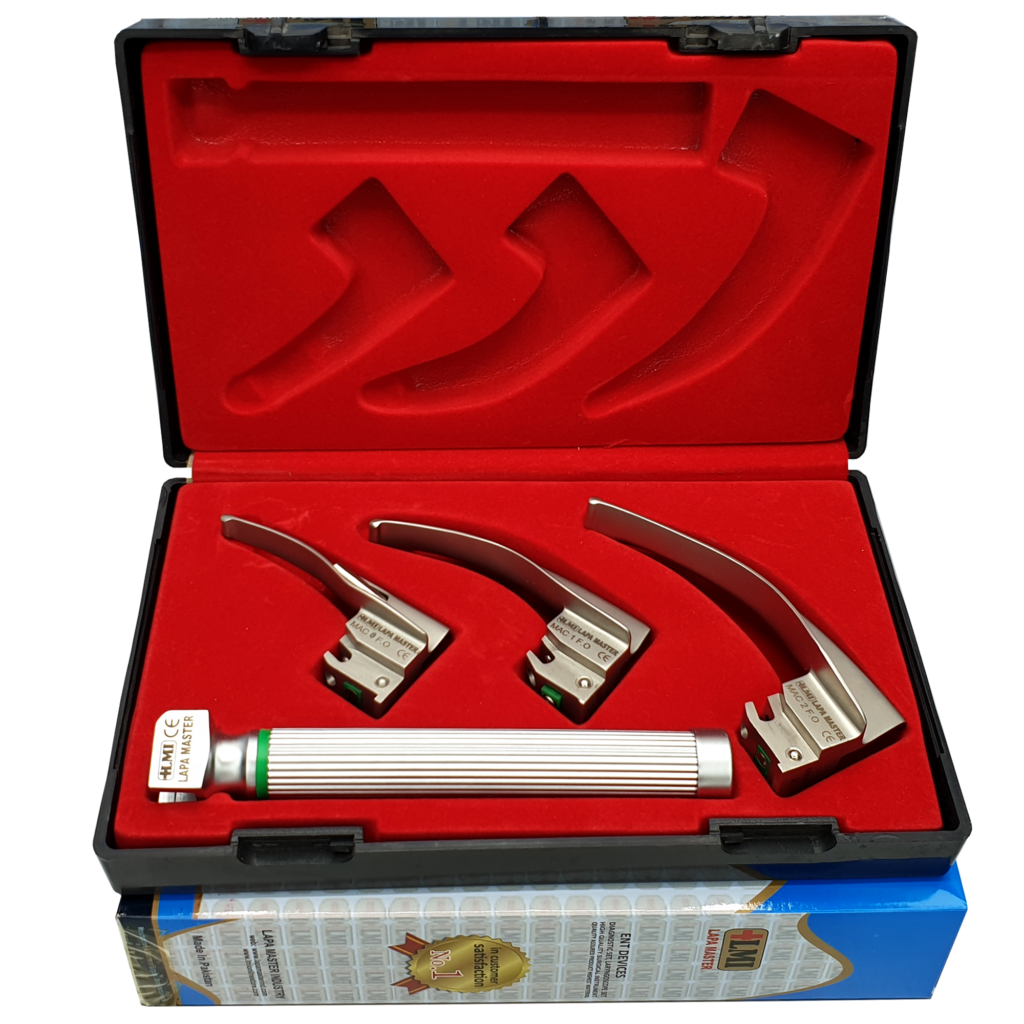 Laryngoscope Set, Fiber Optic child, Surgical instruments