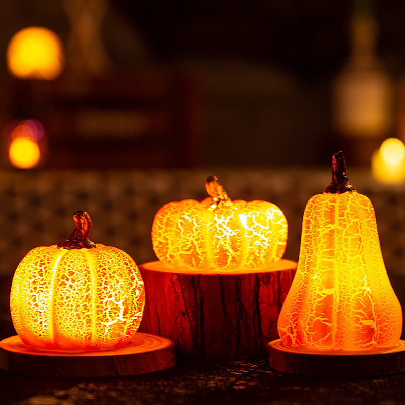 Halloween Pumpkin LED Candle Lamp