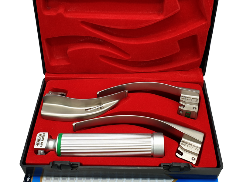 Laryngoscope Set, Fiber Optic Adult