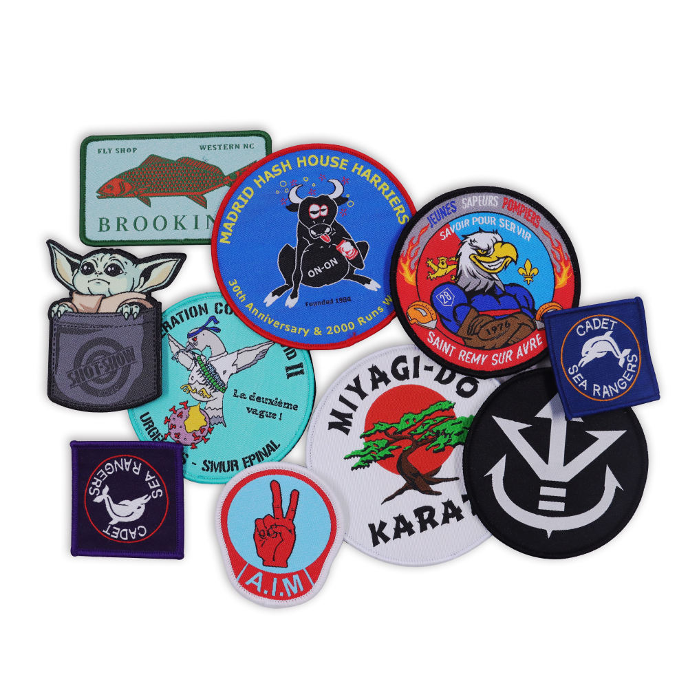 Iron-on customizable woven badges for Clothing, Shoes and Bag