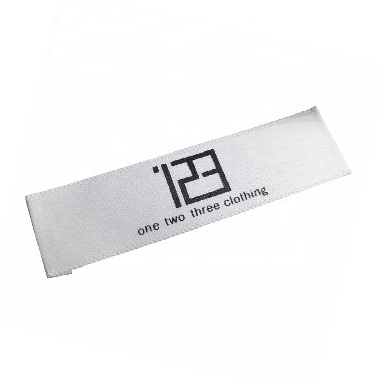 Satin / Silk Printed Labels for Clothing, Shoes, Bag and Home Textile