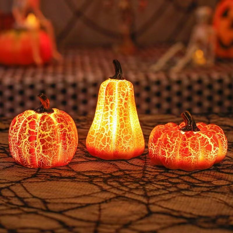 Halloween Pumpkin LED Candle Lamp