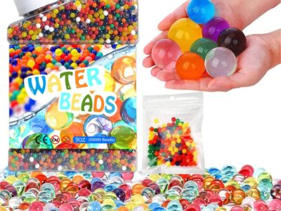 Jacisk Water Beads Kit 50000pcs 100pcs Jelly Balls for Home Vase Decoration, Vase Filler