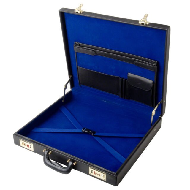 MASONIC REGALIA APRON HARD CASE/BRIEFCASE MM/WM MASON APRON BOX
