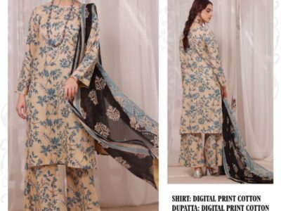 Luxury Digital Printed Volume BAROQUE on fine COTTON