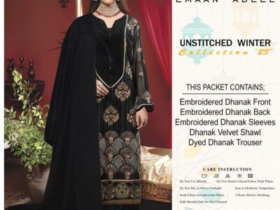 *EMAAN ADEEL* *Luxury Embroidered Dhanak *