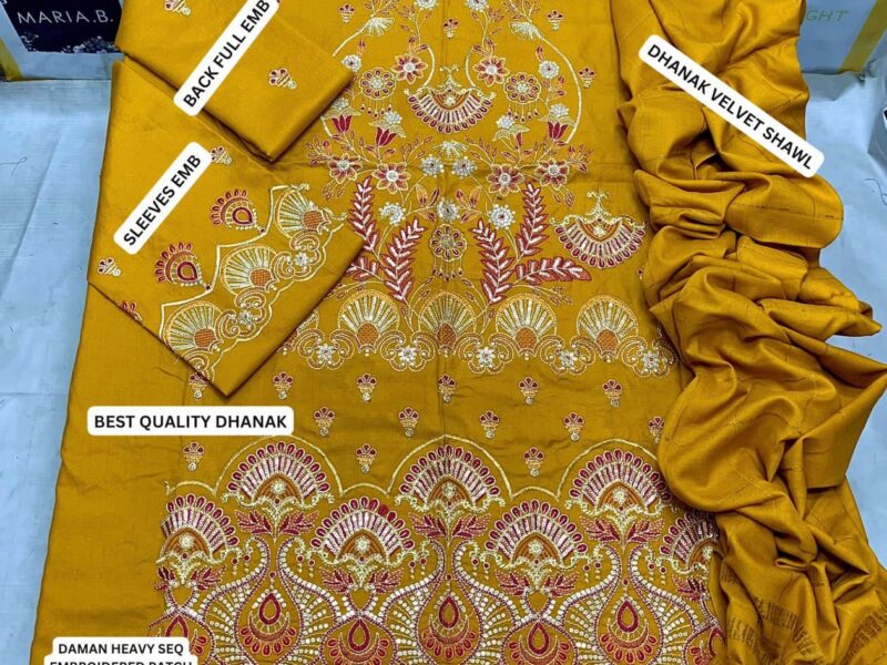 *EMAAN ADEEL* *Luxury Embroidered Dhanak *