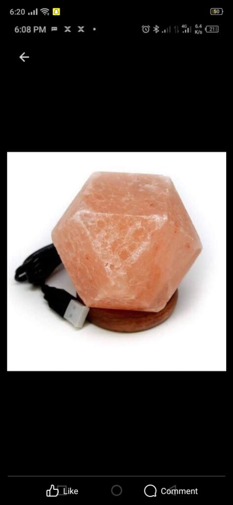 Glob pink salt