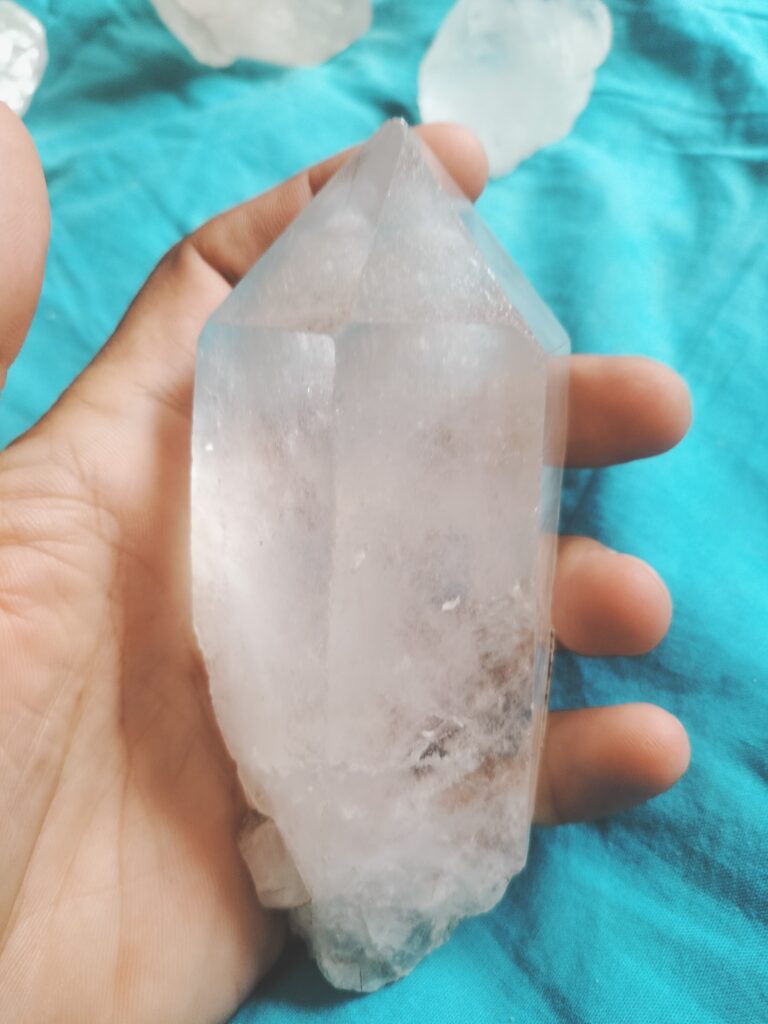 Crystal clear white quartz