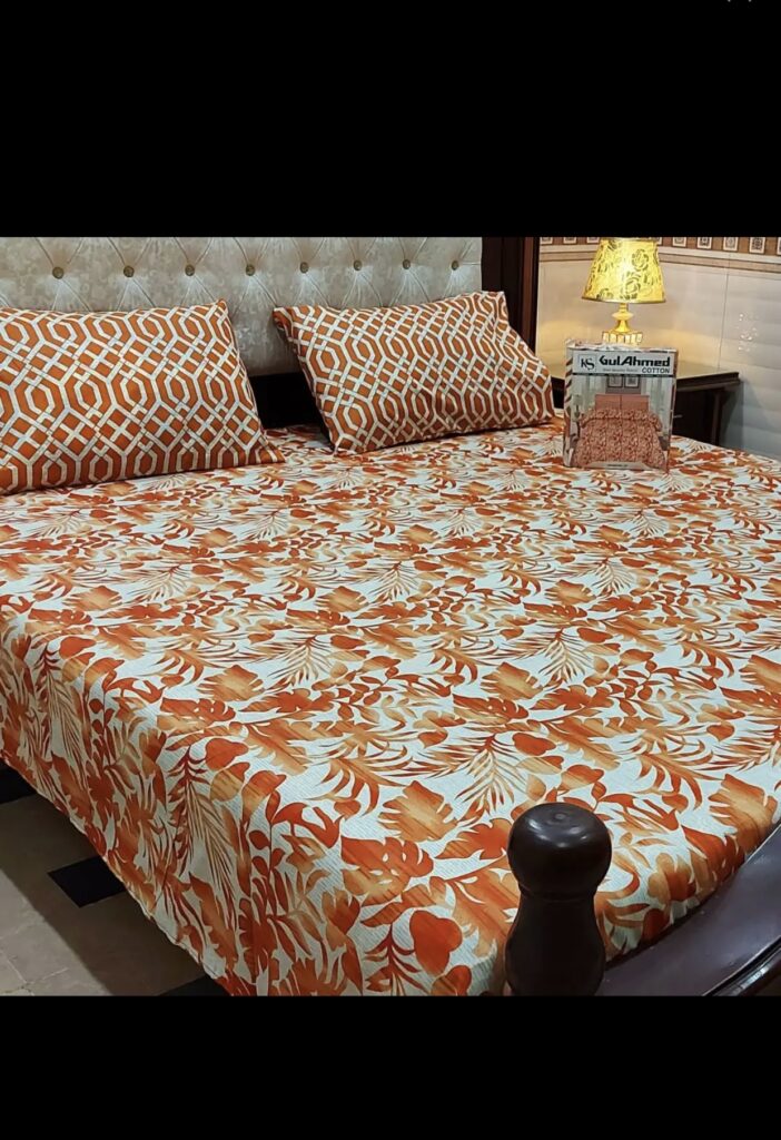 Bed sheets with two pillow covers