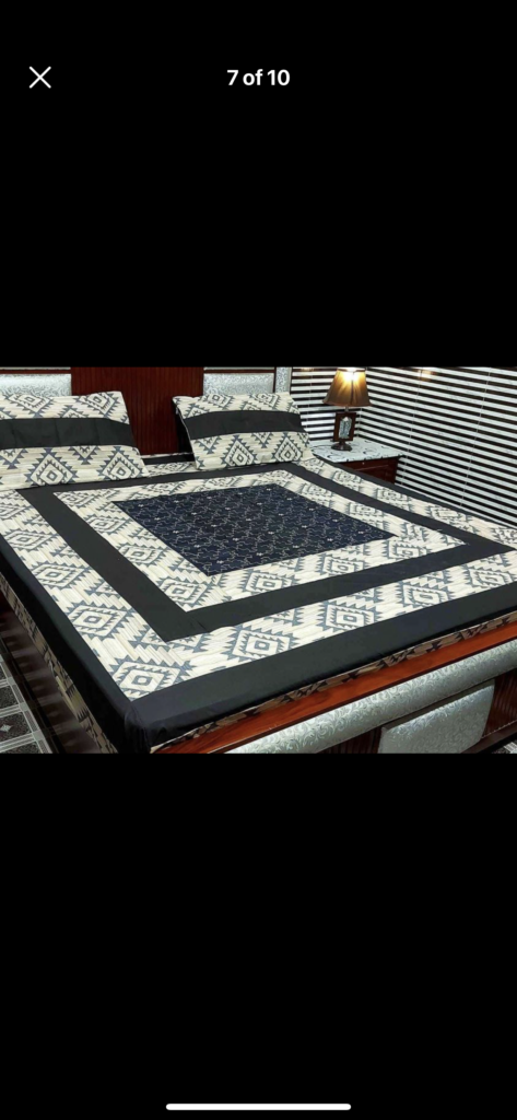 Bed sheets with two pillow covers