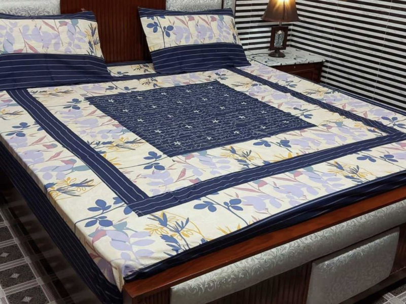 Bed sheets with two pillow covers