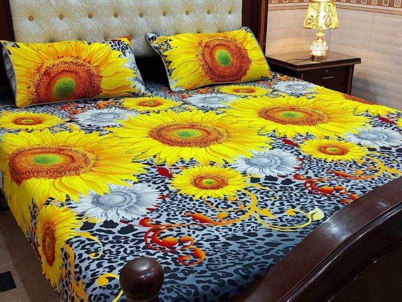 Bed sheets with two pillow covers