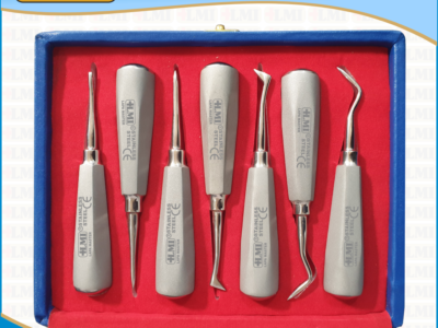 Root Elevators Sets, Dental instruments, Dull Mutt and Golden Colours