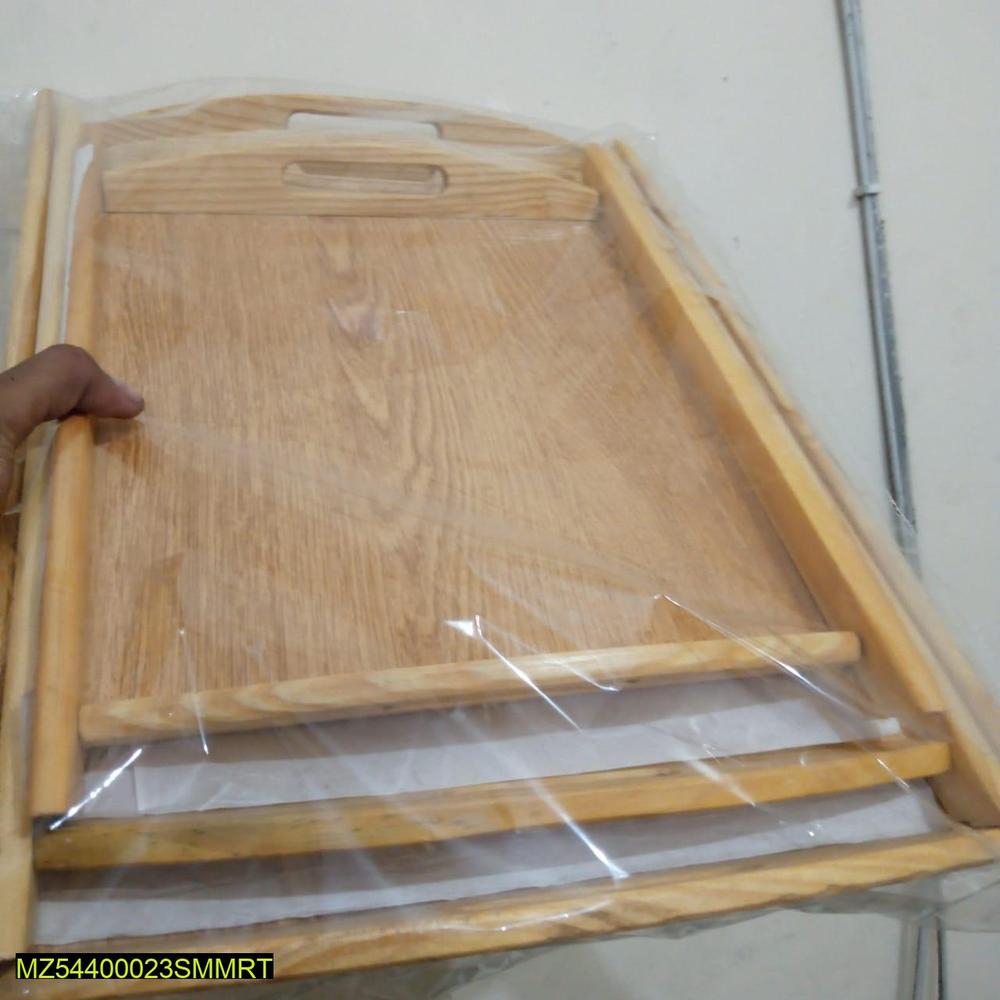 Wooden tray for kitchen use