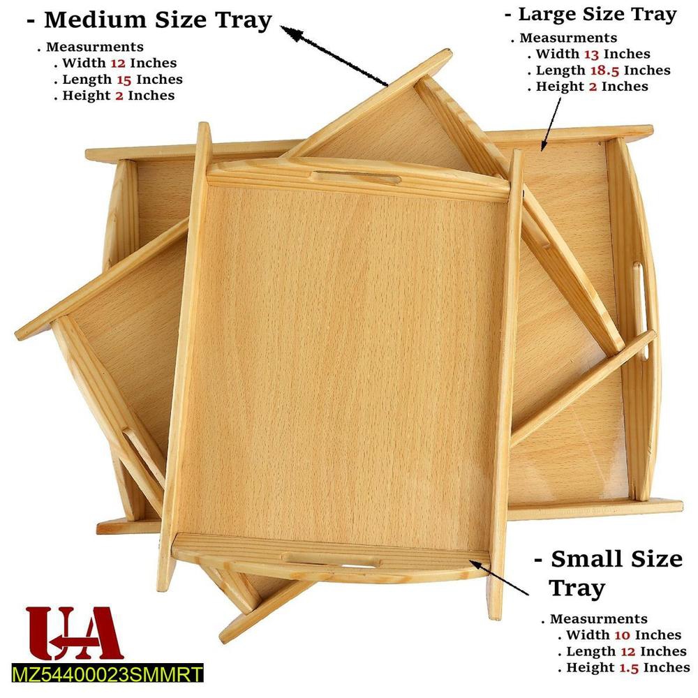 Wooden tray for kitchen use