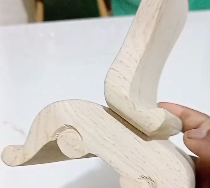 Hand made mobile stand