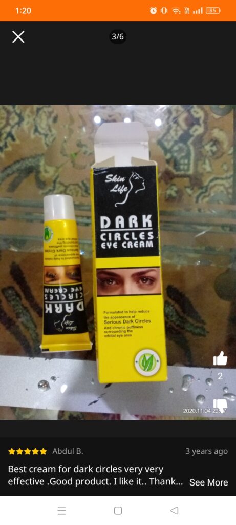 dark circles under eyes cream
