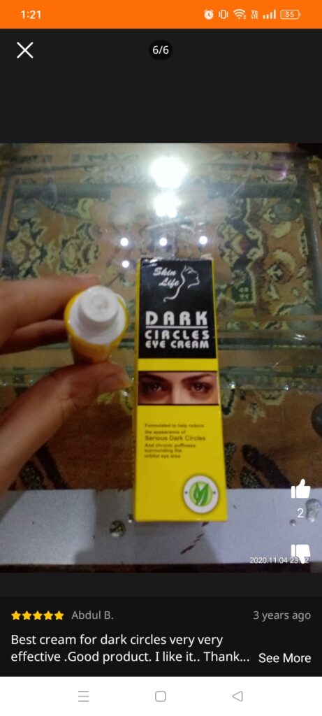 dark circles under eyes cream