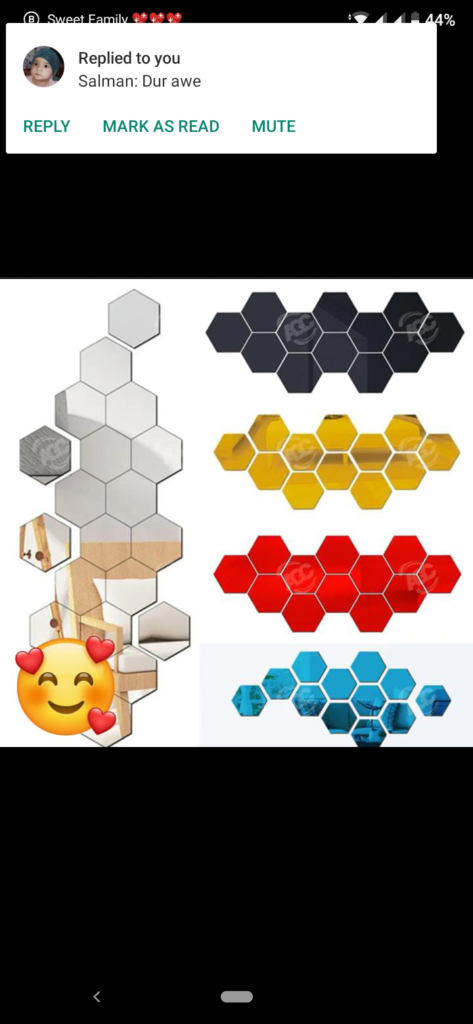 3D wall decoration mirror