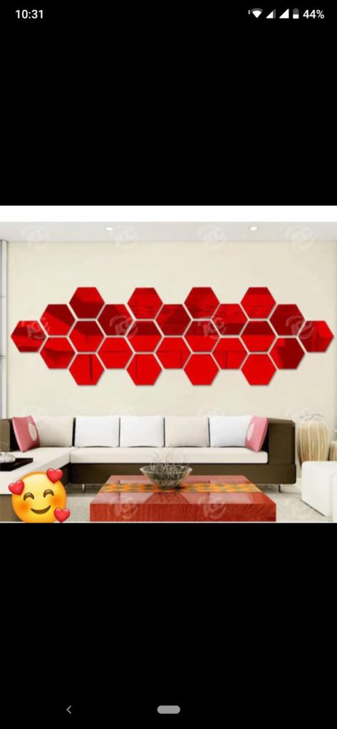 3D wall decoration mirror