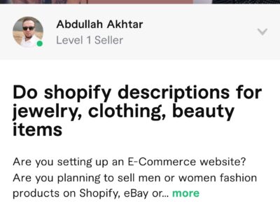 I will write products descriptions for Shopify store