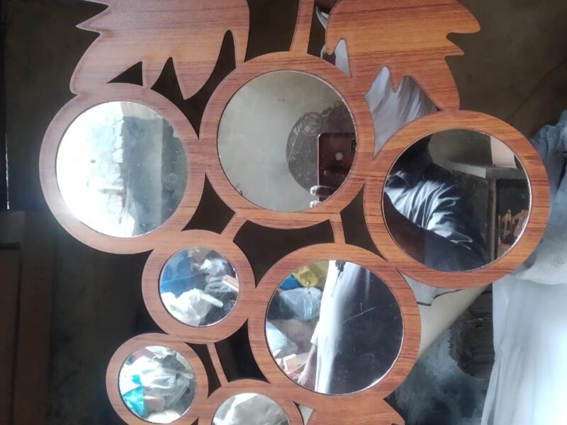 Wooden Mirror Decoration