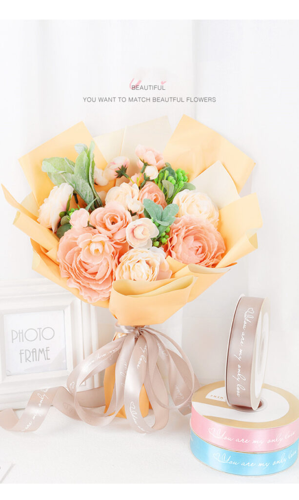 Customizable printed silk ribbon