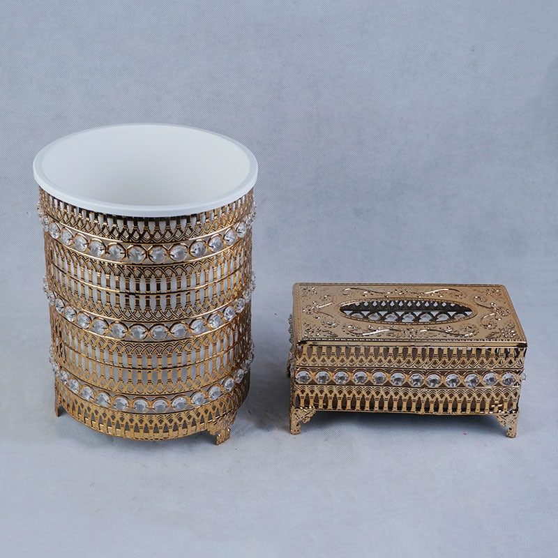 Fancy Dustbin and Tissue box Holder