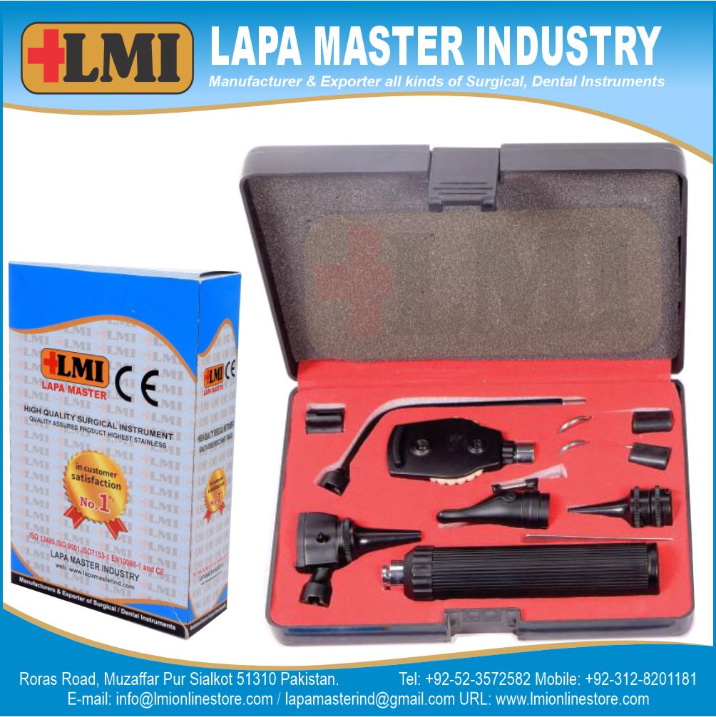 ENT Diagnostic Set Black, Surgical instruments, Medical Heath Care, ENT Device