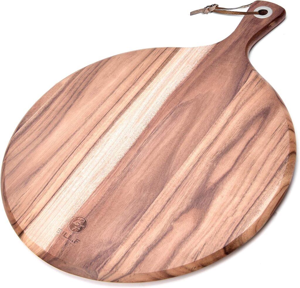 Round wooden serving boards -100
