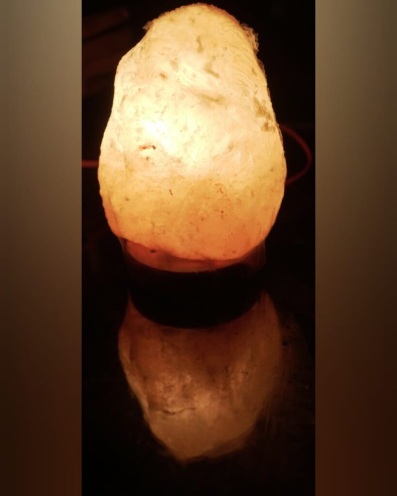 Pink salt lamps