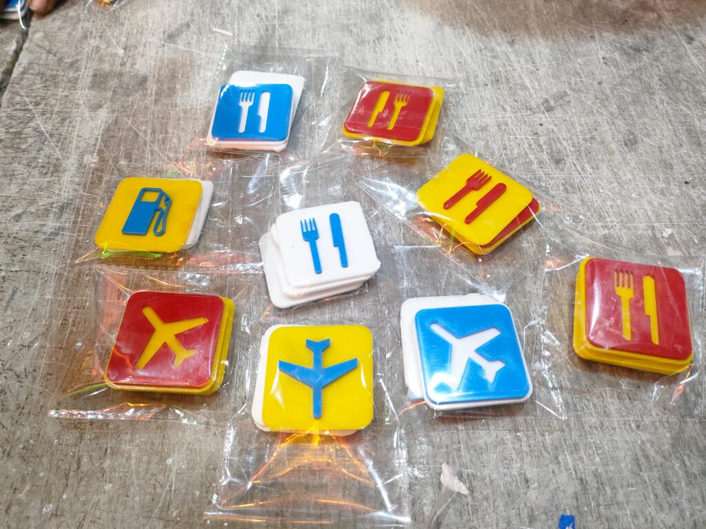 Acrylic decorations emblem