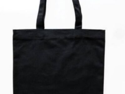 PLAIN BLACK TOTE BAG 🛍️