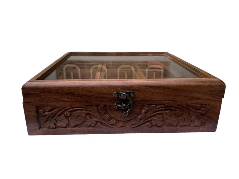 Wooden spice box