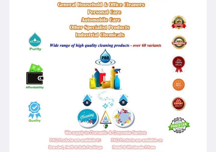 All Types Of export quality general house hold and office cleaners are available in whole sale price