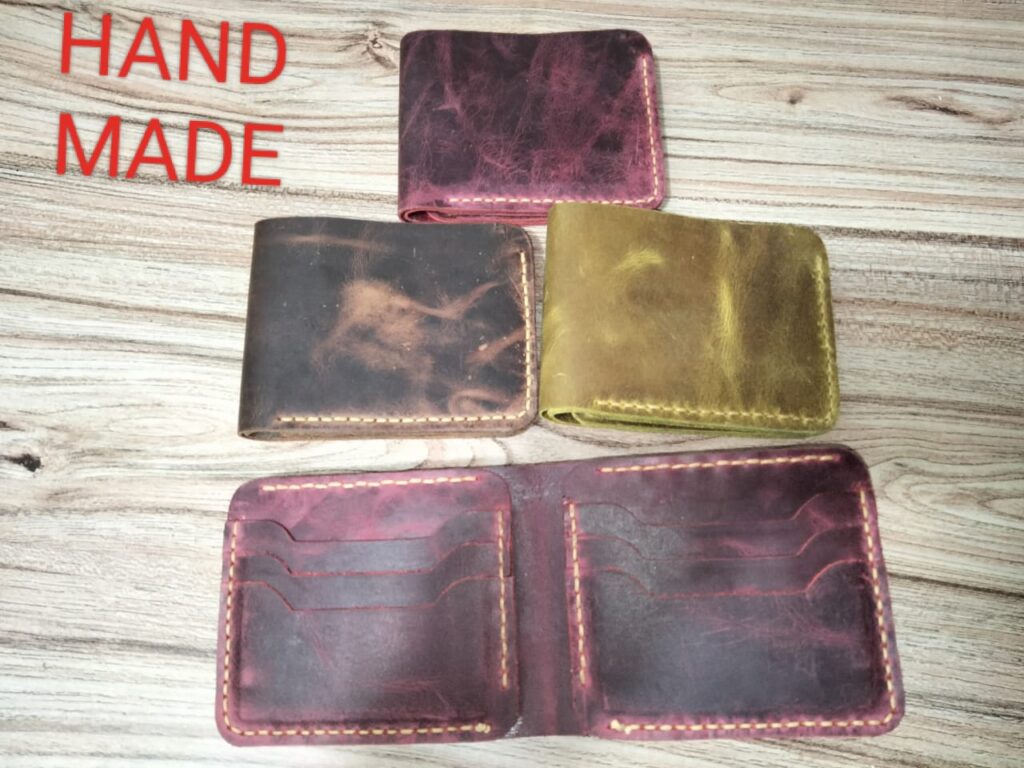 Pure leather mens wallet