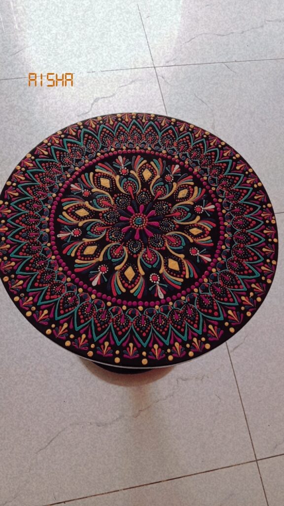 Hand painted coffee tables.