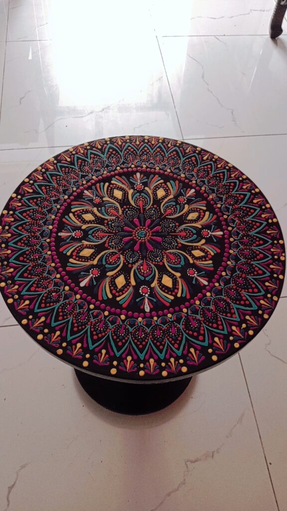 Hand painted coffee tables.