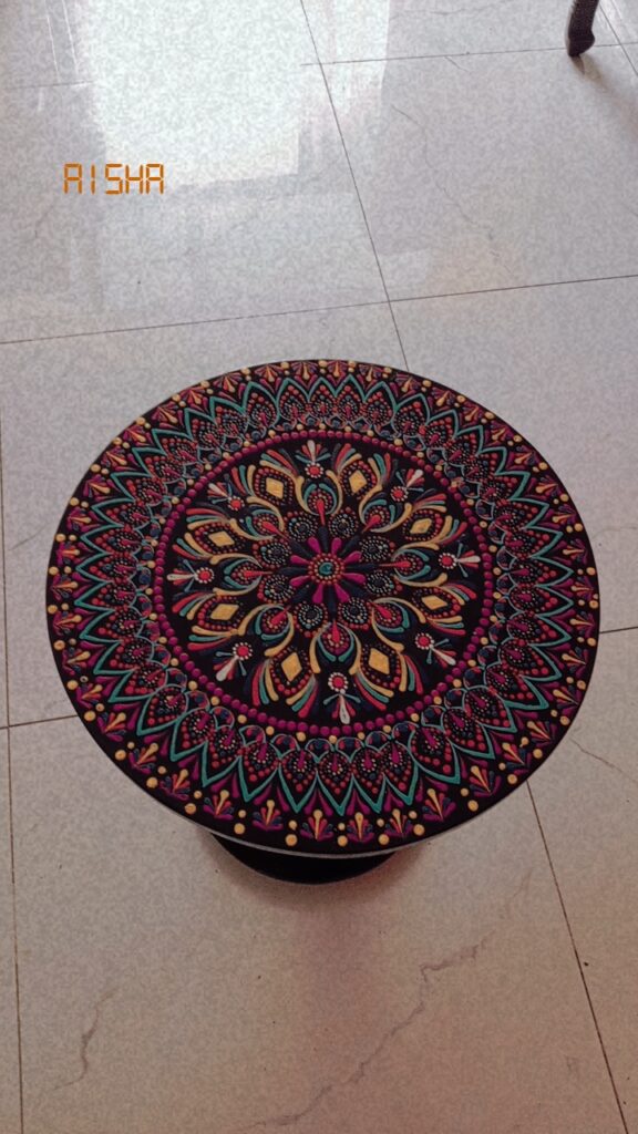 Hand painted coffee tables.