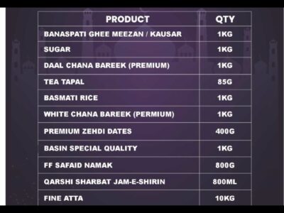 Ramzan package available