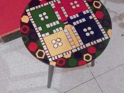 Handpianted ludo coffee table ☕